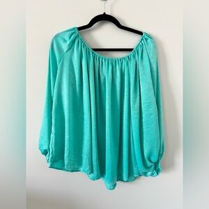 Elegant Turquoise Women's Top
